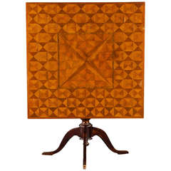 Square Marquetry Table