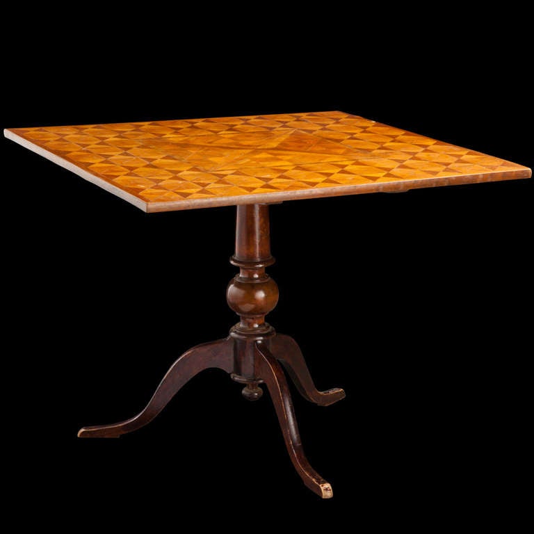 Square Marquetry Table
