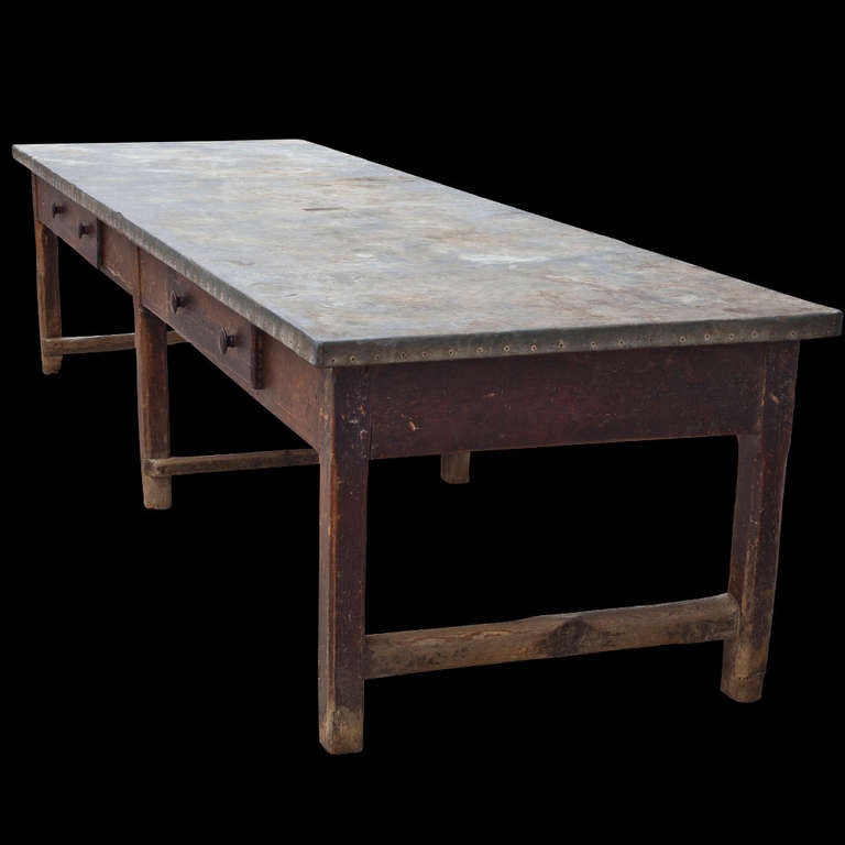 Primitive 18th Century Work Table