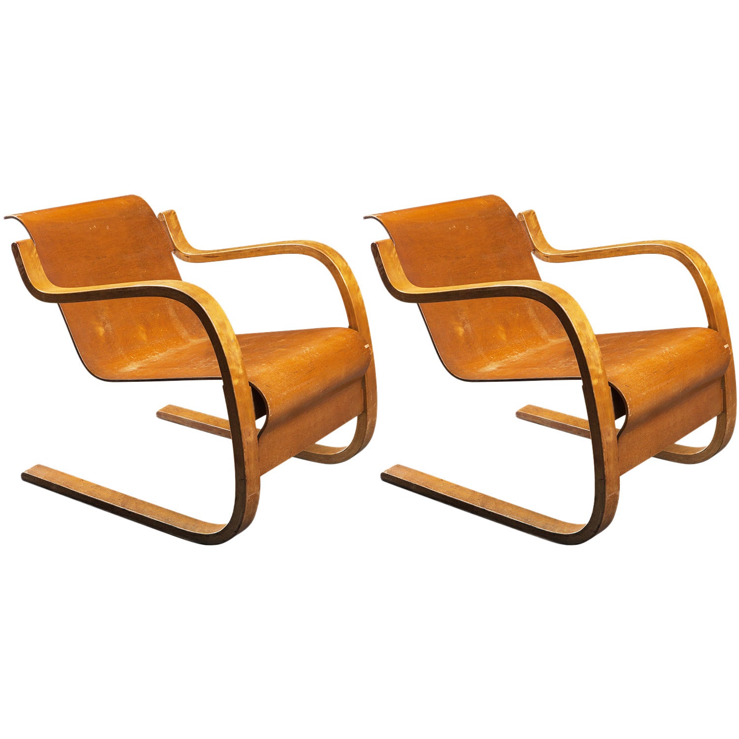 Pair of Model 31 Armchairs by Alvar Aalto