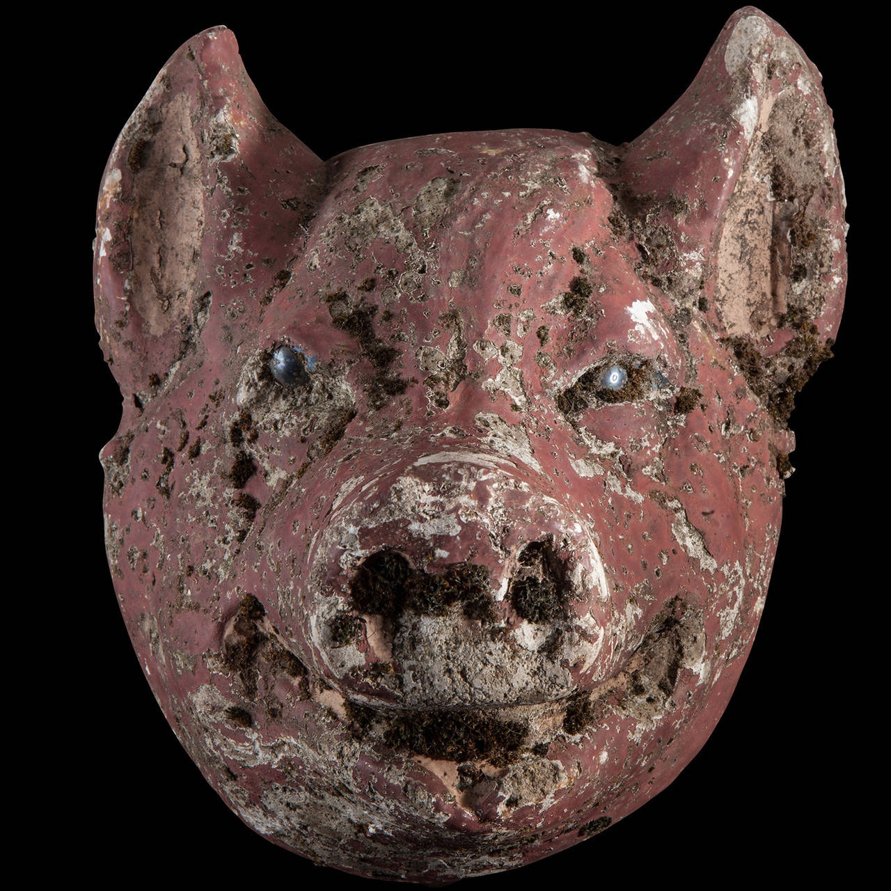 French Concrete Animal Head