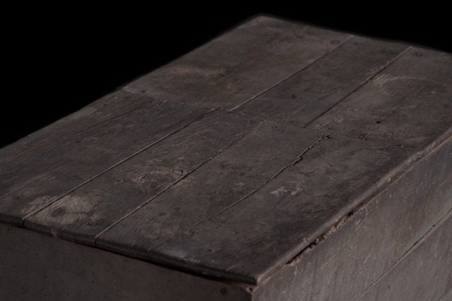 Unusual two door primitive grain bin