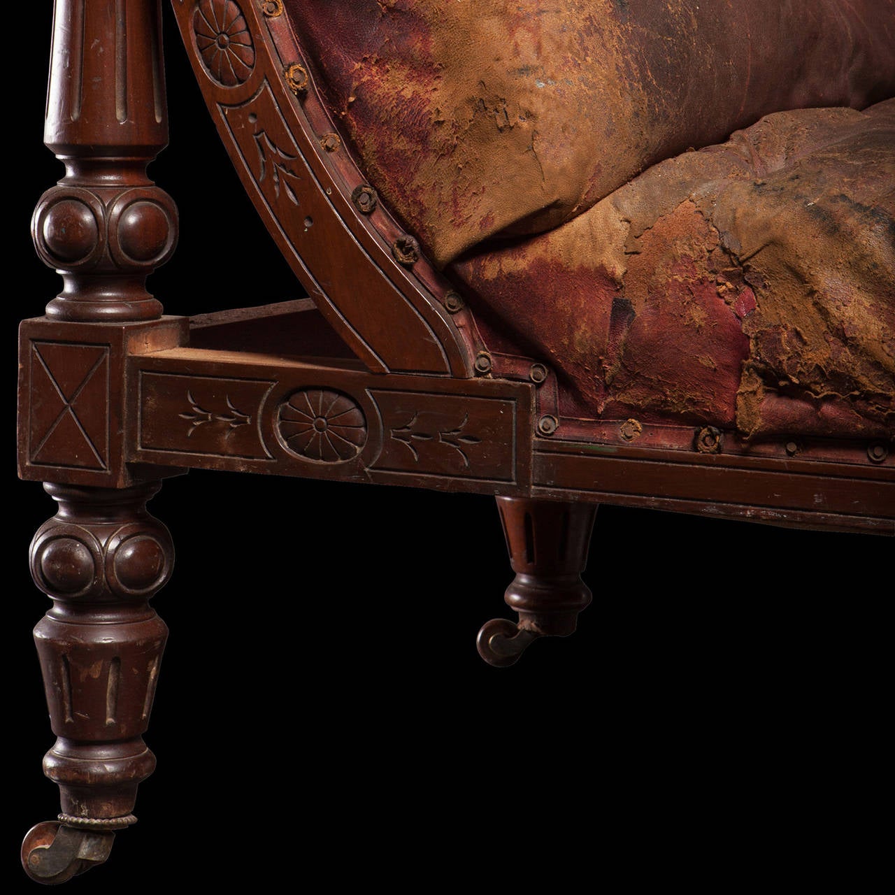 Victorian Button Back Chaise Lounge 2