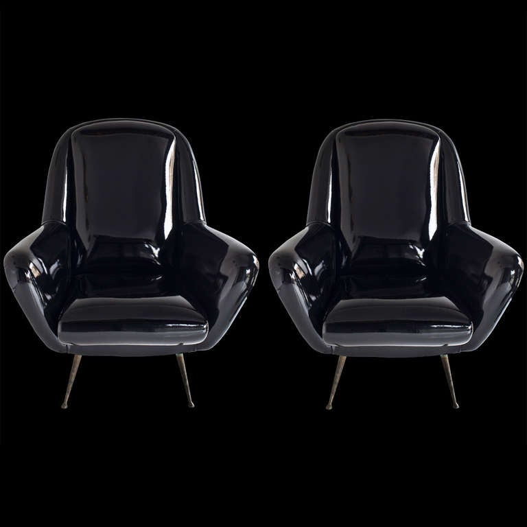 Mid Century Italian Lounge Chairs 4