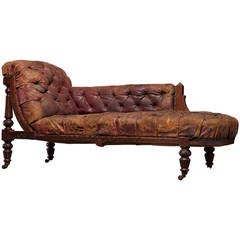 Victorian Button Back Chaise Lounge