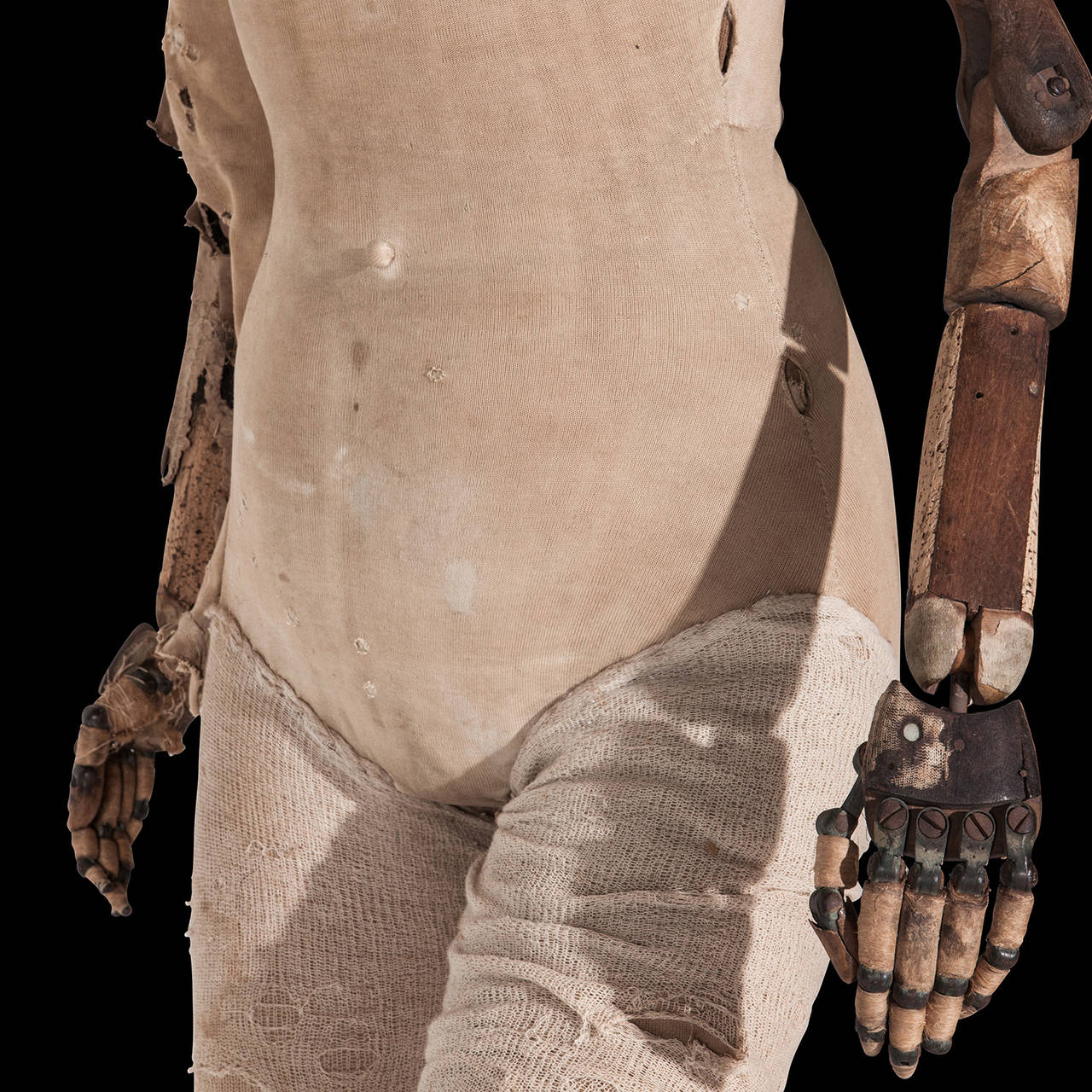 French Skeletal, Fabric Covered Mannequin