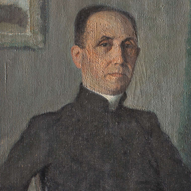 French Painting of a Priest