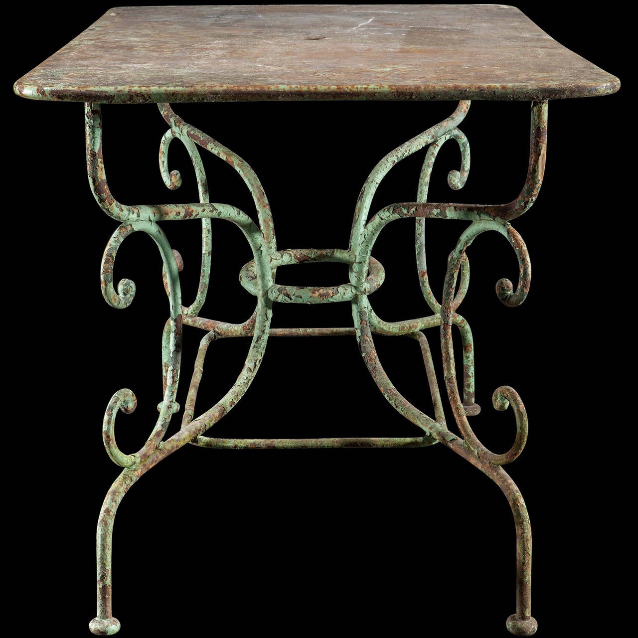 Cast Iron Garden Table at 1stDibs