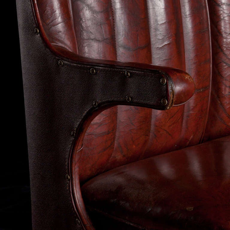 French Leather Bus Seat