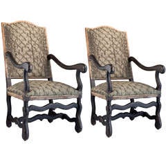 Antique French Salon Armchairs