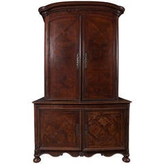 Louis XV Provincial Chestnut Buffet or Armoire