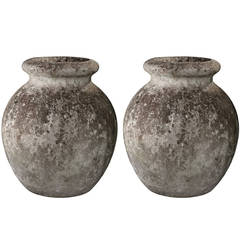 Antique Composite Stone Vases