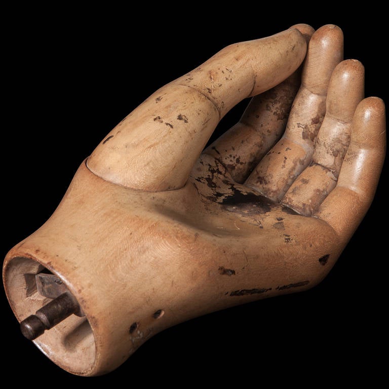 French Wooden Mannequin Hand