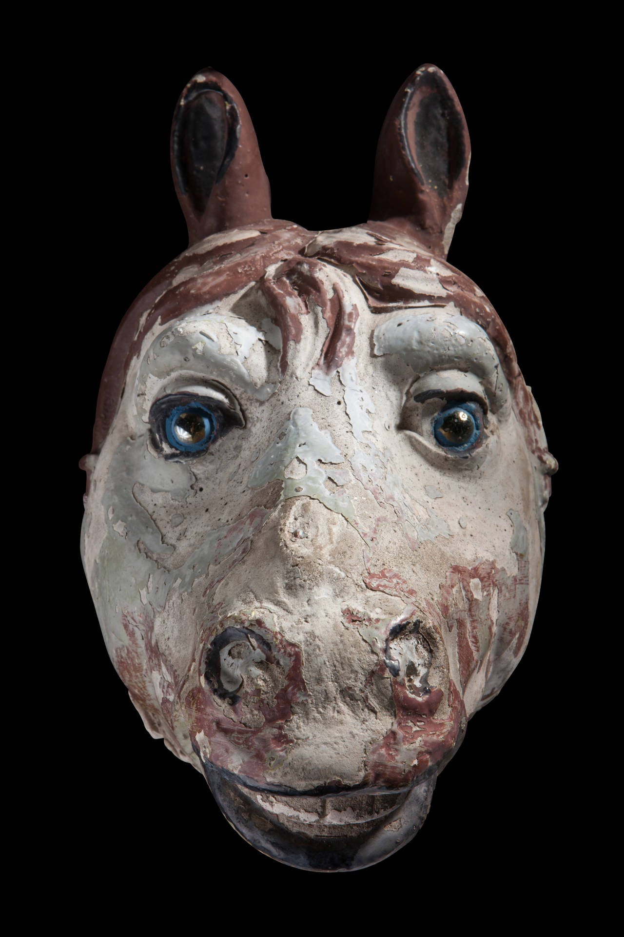 Concrete Animal Head Sculpture at 1stdibs