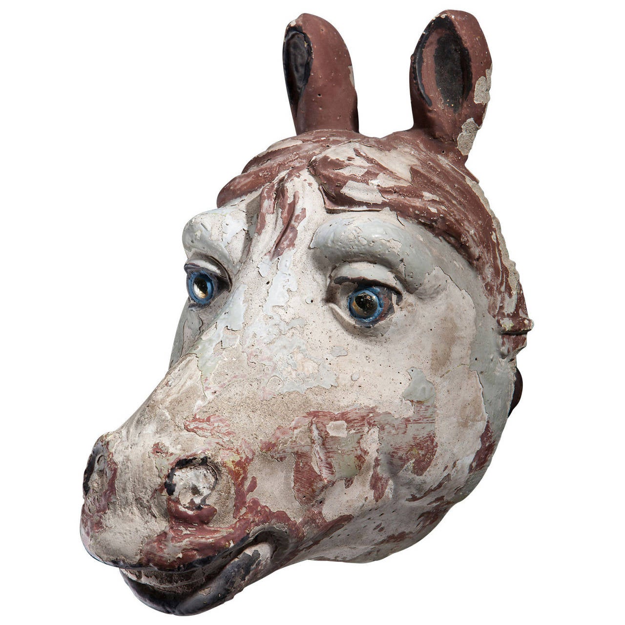 Concrete Animal Head Sculpture at 1stdibs