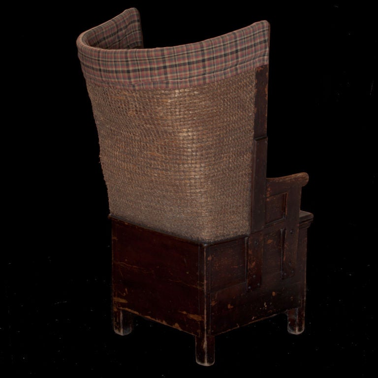 primitive wingback chair