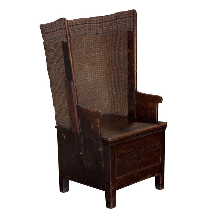 Primitive Tall Back Chair
