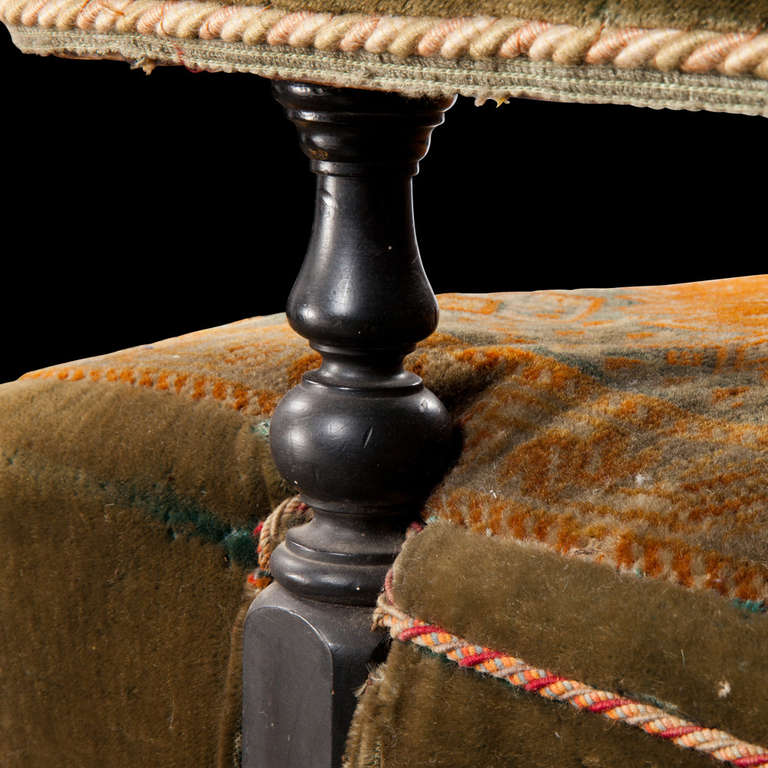 victorian carpet chair 1880
