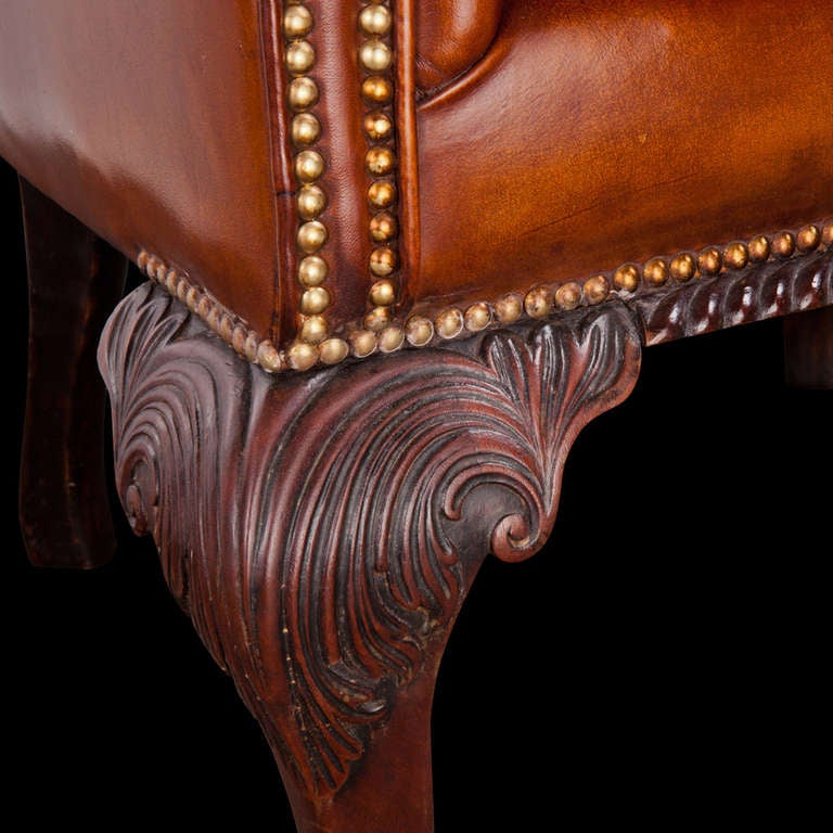 Victorian Leather Channel Back 1