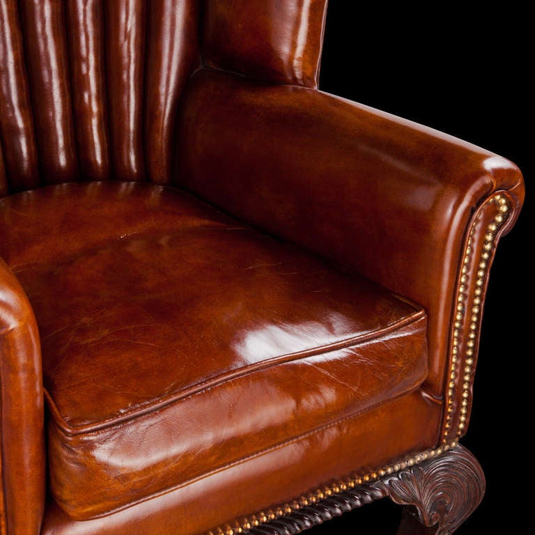 Victorian Leather Channel Back 4