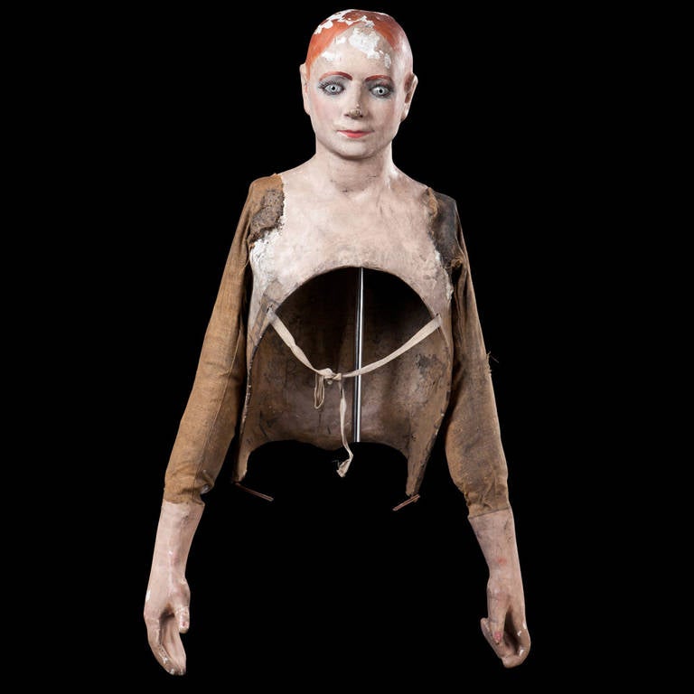 PapierMâché Mannequin Bust at 1stDibs