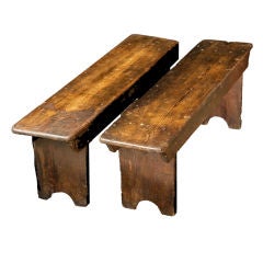 Antique Simple Wood Child Benches