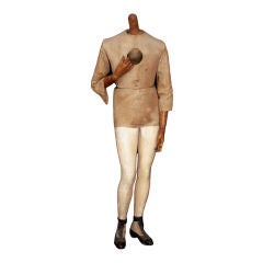 Tall Mannequin with Articulated Wooden Arms