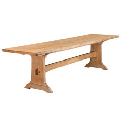 Antique Solid Oak Refectory Table
