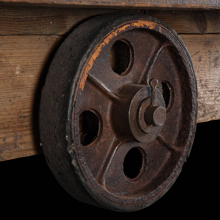 20th Century Wood Plank Coffee Table