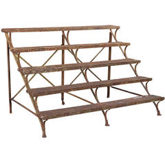 Antique Iron Plant Stand