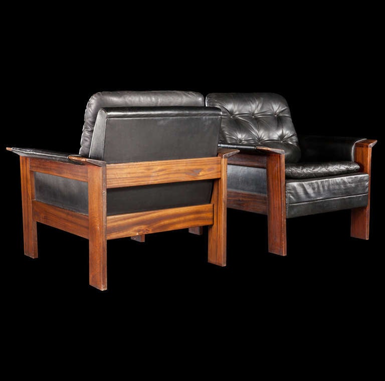 Leather / Rosewood Chairs 5