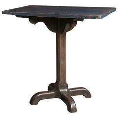 Plank Top / Iron Side Table