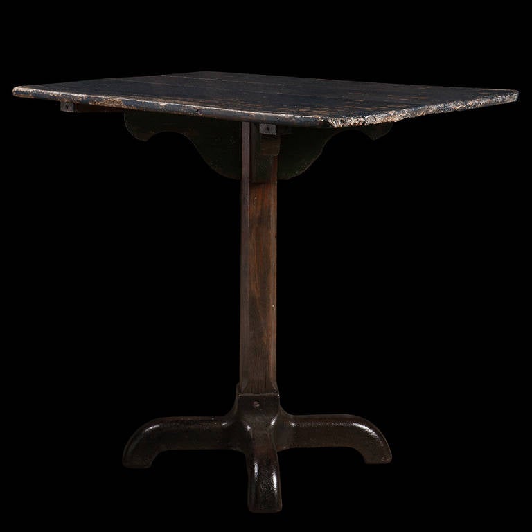 Plank Top / Iron Side Table