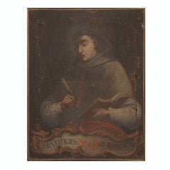 Oil Painting of Italian Monk