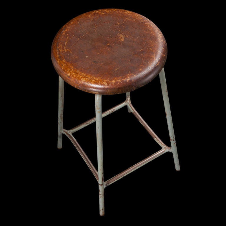 Mid-20th Century Industrial Lab Stool