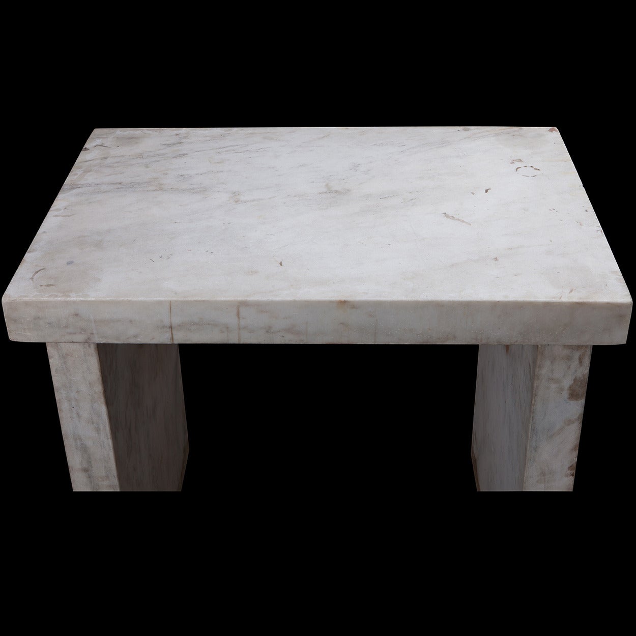 Early 20th Century White Marble Lab Table