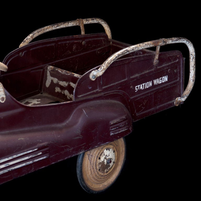 Mid-20th Century Pressed Metal Pedal Car