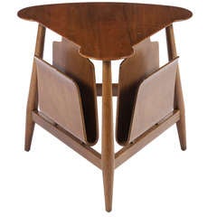 Triangular Magazine Table by Edward Wormley For Dunbar