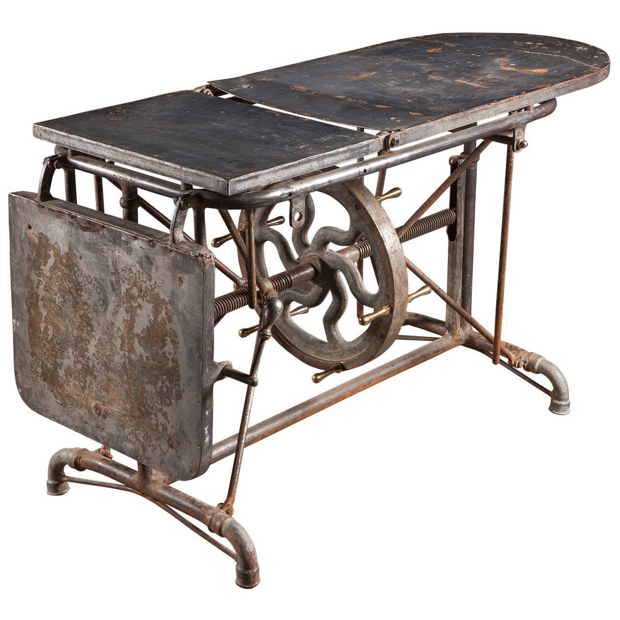 Adjustable Metal Table at 1stDibs