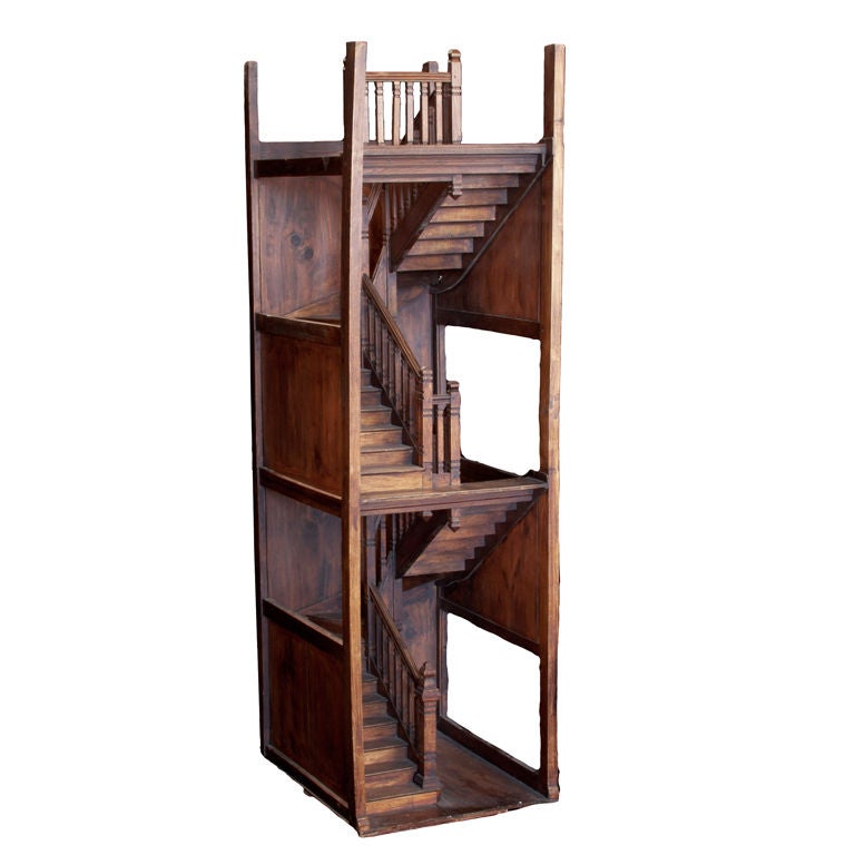 Tall Architectural Staircase Model