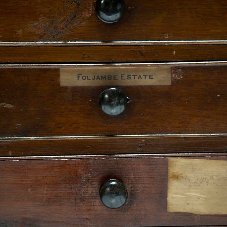 British Estate Office Chest of Drawers