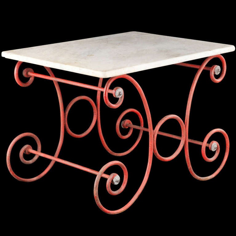 Marble Top Pastry Table