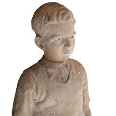 Sculpture of a School Boy