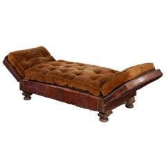 Antique Leather Day Bed