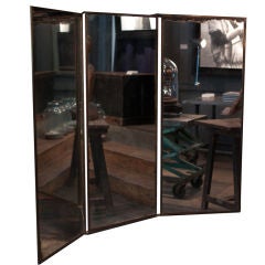 Three-Way Bronze Dressing Mirror