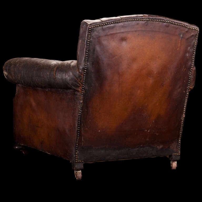 Oversized Leather Library Chair 1