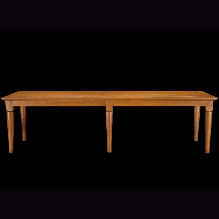Italian Cherry Wood Dining Table at 1stDibs