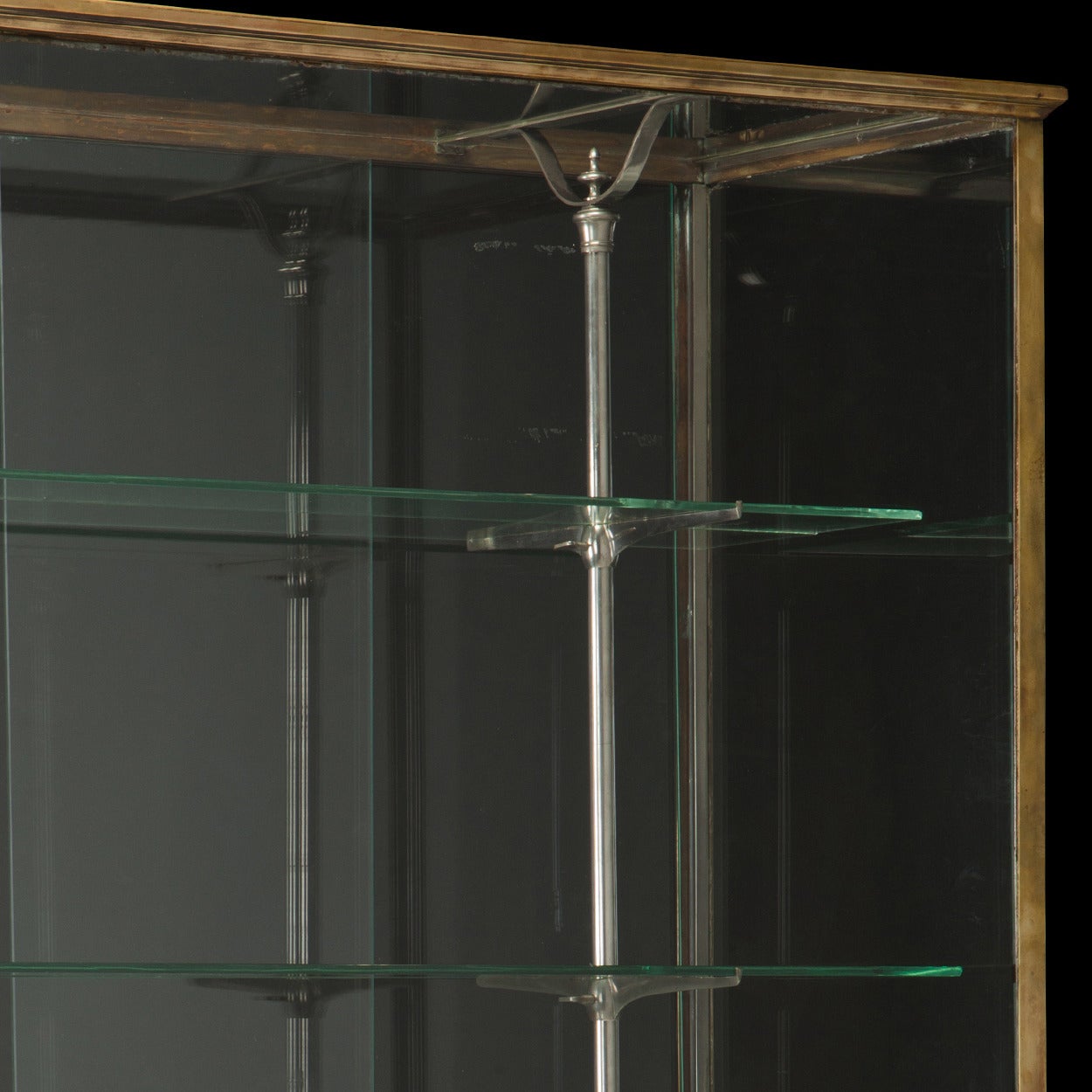 Modern Brass Display Cabinet