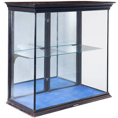 Ebonized Wood Display Cabinet