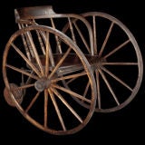 Turn of the Century Wooden Wheel Chair